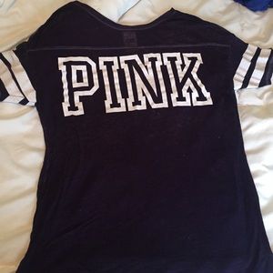 VS Pink purple and white shirt