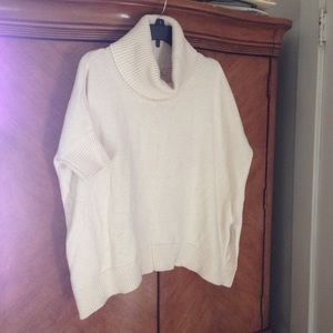 Old Navy Cream Cowl Neck Sweater.