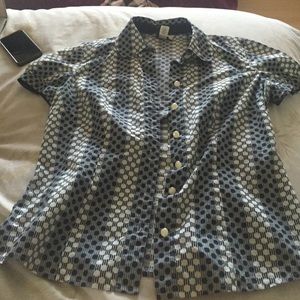 Ann Taylor button down blouse