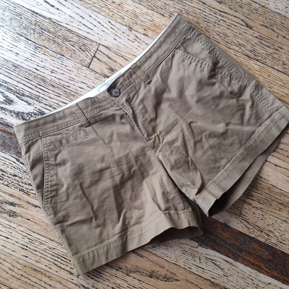 Tan 5" inseam shorts