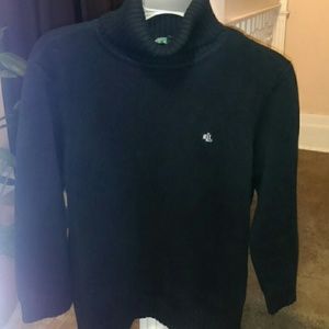 Black Ralph Lauren sweater.
