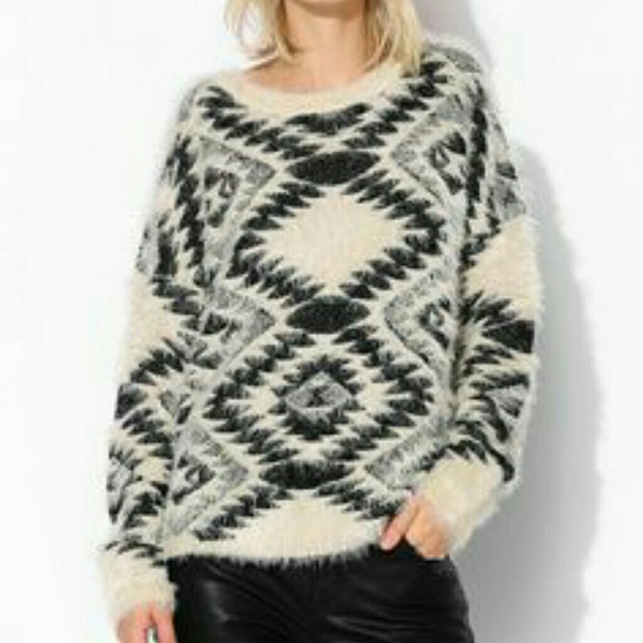 Aztec Eyelash Sweater from UO