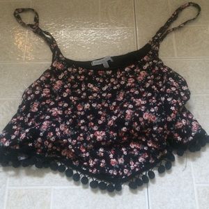 Floral Print Crop Top