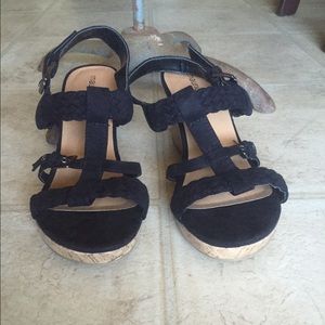 Black sandal heel