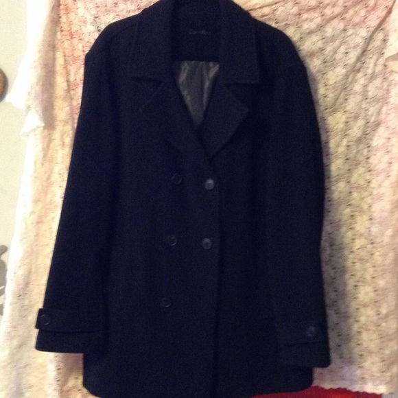 Black Calvin Klein Pea Coat