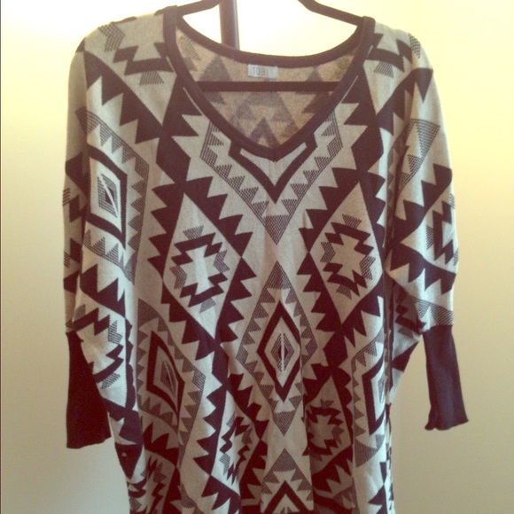 Barely used Tobi black and beige sweater