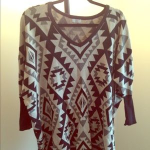 Barely used Tobi black and beige sweater