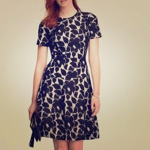 Ann Taylor bonded lace flare dress