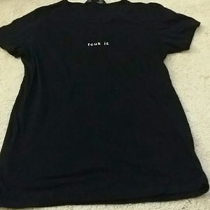 Black french connection  round neck tee