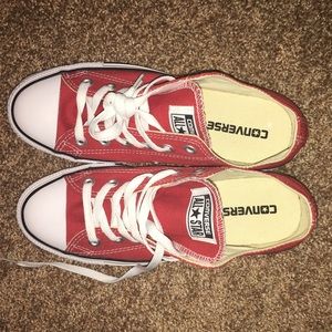 Red Converse Chuck Taylor's