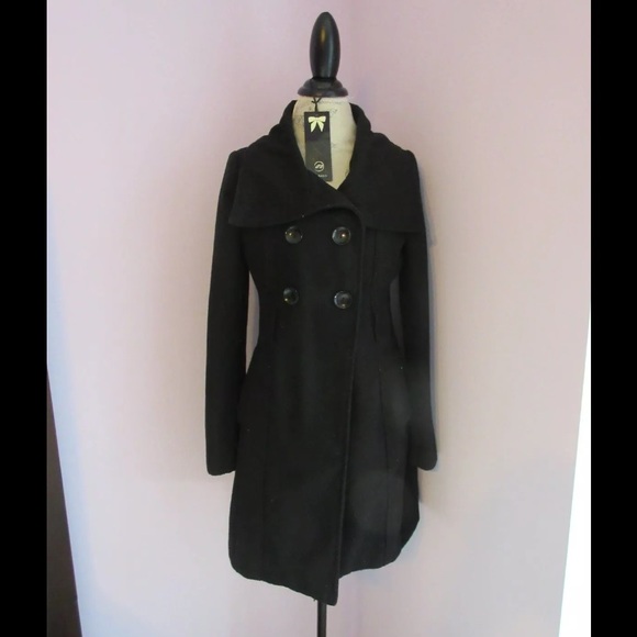 Long black Peacoat