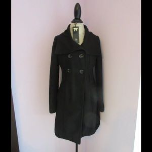 Long black Peacoat