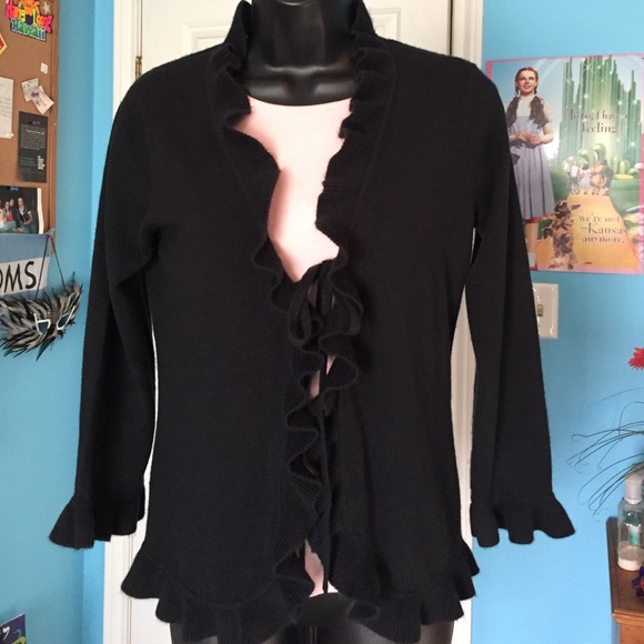 Cute sweater with Ruffles  sz small