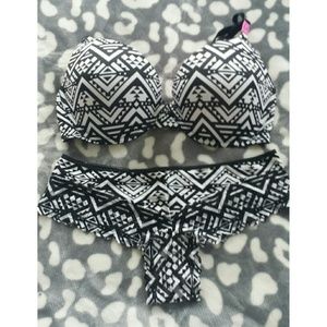 Victoria's Secret Pink 36DD bra/L panty set nwt