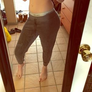 Fuzzy Victoria's Seceret Joggers