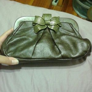 Betsey Johnson leather clutch