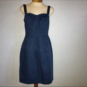 ASOS NWT Navy Sweetheart Dress, Gold Zipper, sz6