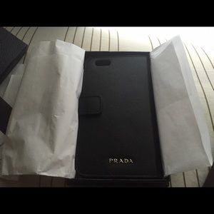 Iphone 6 Prada Phone Case in Saffiano Leather
