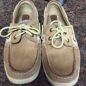Sperry top sider sueded leather loafers