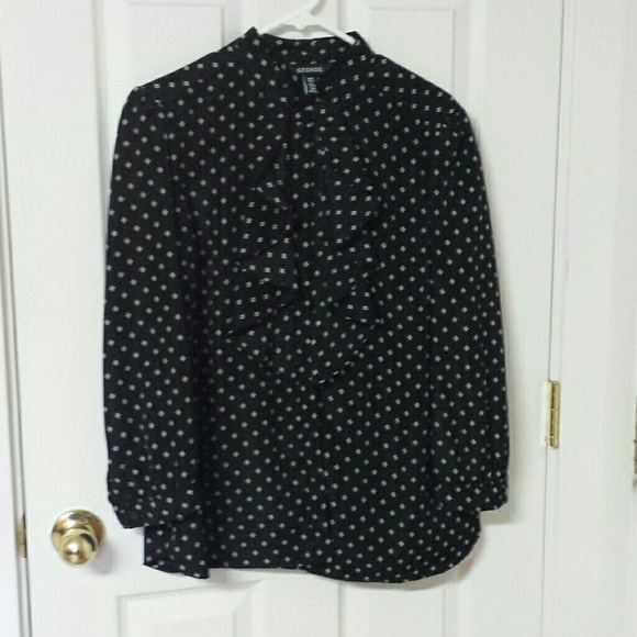 Black button up blouse