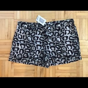 Equipment Leopard Print Shorts