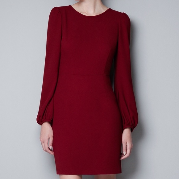 Zara Burgundy Dress