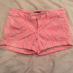 American eagle pink midi shorts
