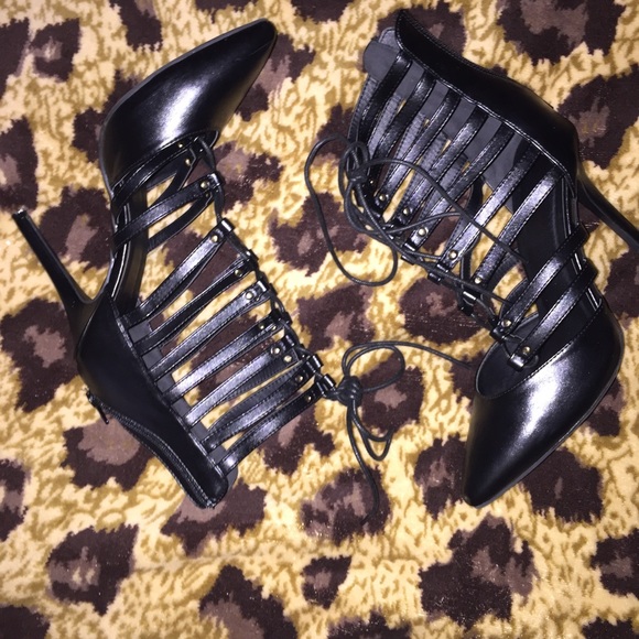 Shoe Republic LA lace up heels
