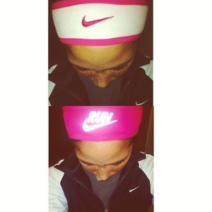Reversible Pink Nike Headband