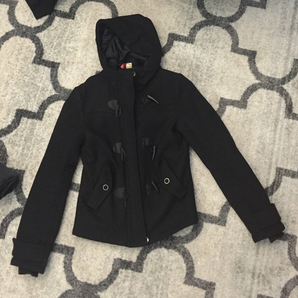 Black Wool Fall Coat