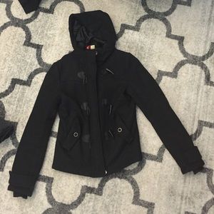Black Wool Fall Coat