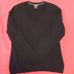 Classic black cashmere sweater