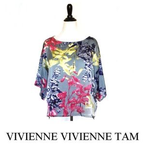 Vivienne Tam Blossom Flower Flowy Top