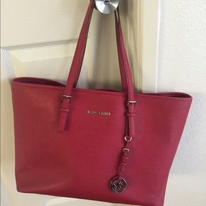 REDUCED-- Michael Kors Large Red Tote