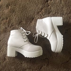 Thick platform heels