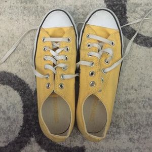 Yellow Converse All Star Low Top Sneakers