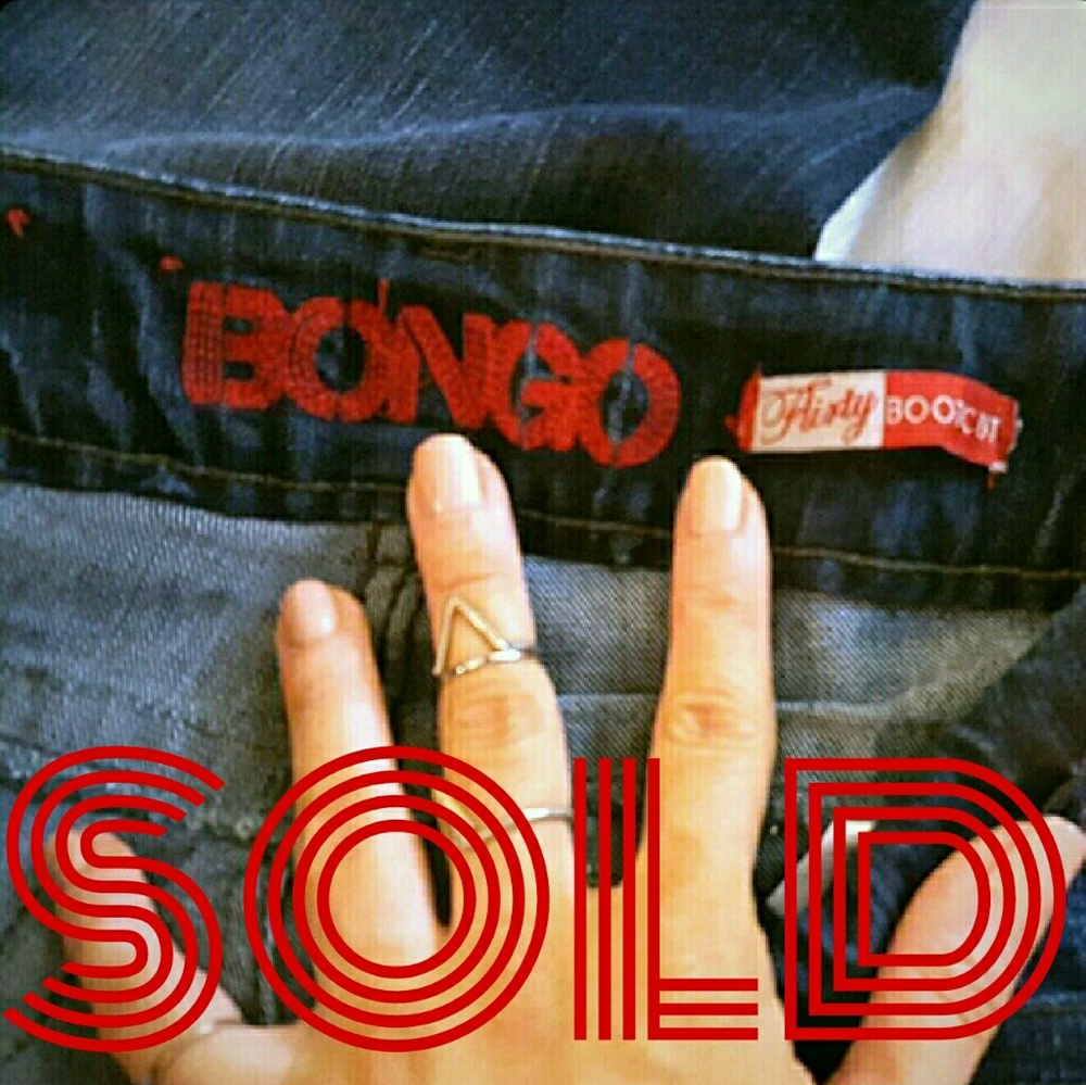 BONGO flirty bootcut dark denim jeans 5 5T tall