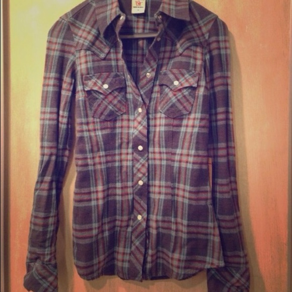 NWT True Religion Brand Jeans Plaid Flannel