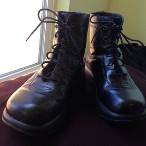 Dansko Platform Combat Boots