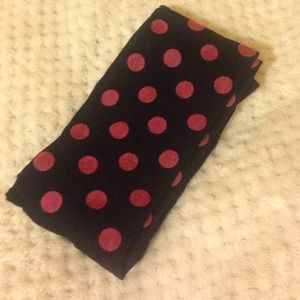 Navy and Pink Polka Dot Tights