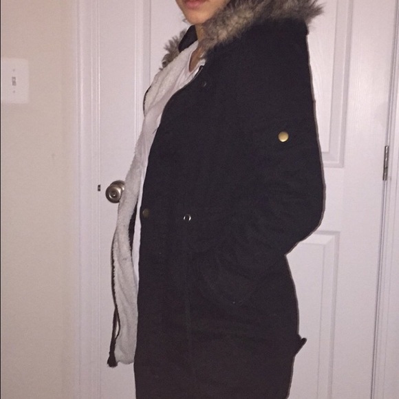 Navy blue parka ON HOLD