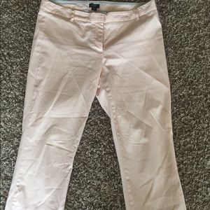 J. Crew City Fit light pink pants