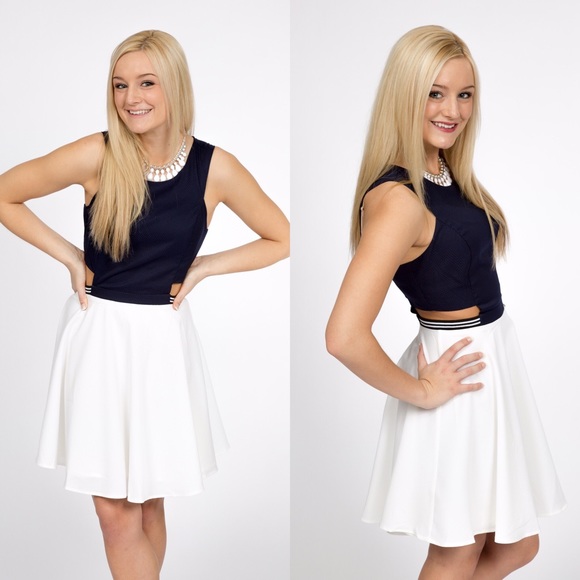 Blue & White Sailor Dress