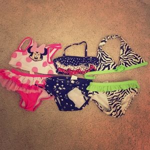 Bundle of 3 infant/toddler swimsuits