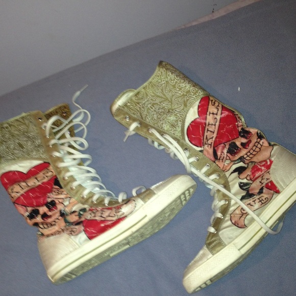 SALE!! Authentic Ed Hardy High Top Sneakers