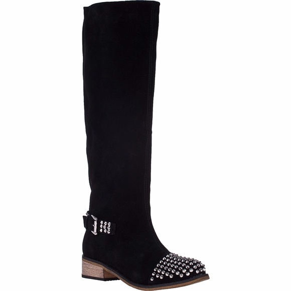 KELSI DAGGER - Rover Black Suede Boots