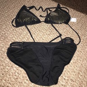 Black and gold bikini