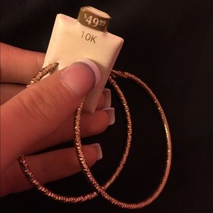 10k Gold hoops!