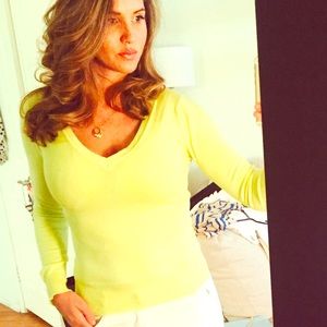 Atmosphere for anthropology zesty lime sweater