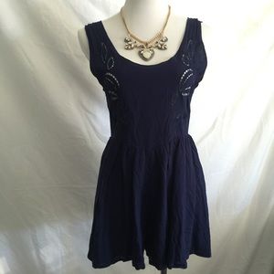 LF Navy Romper